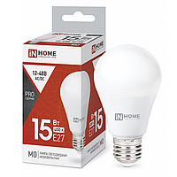 Лампа светодиодная низковольтная LED-MO-PRO 15Вт 4000К E27 1200лм 12-48В IN HOME