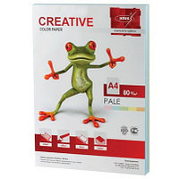 Бумага цветная "Creative", A4, 80гр, 250л, 5цветов, пастельные тона KRIS