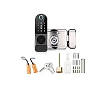 Дверной смарт-замок со сканером отпечатков пальцев для улицы с водозащитой IP68, фото 3