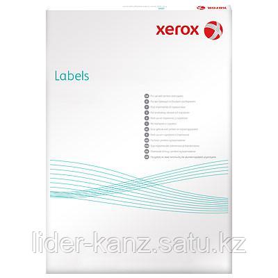 Наклейки на 4, А4, 105x148.5мм, 100л, прямоугольные края, белые Xerox