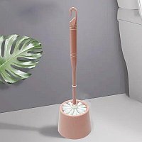Ершик для унитаза напольный 37 см розовый