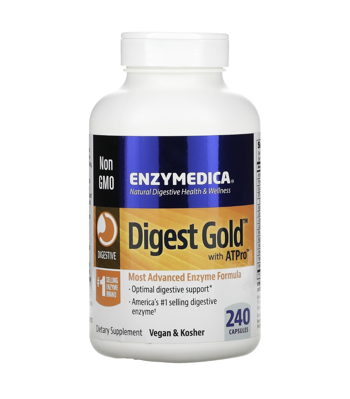 Enzymedica digest gold с atpro, добавка с пищеварительными ферментами - фото 1 - id-p114172418