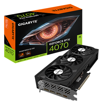 Видеокарта GIGABYTE RTX 4070 WINDFORCE, фото 1