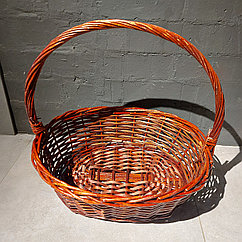 Огромнейшая Плетенная Подарочная Корзина для фруктов, шампанского, конфет. Размер 53. Корзины. Цвет - БРАУНИ.