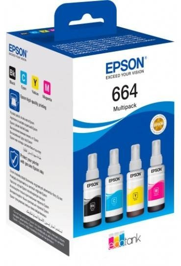 Купить Комплект чернил Epson 664 для L120/L222/L132/L312 C13T66464A в ...