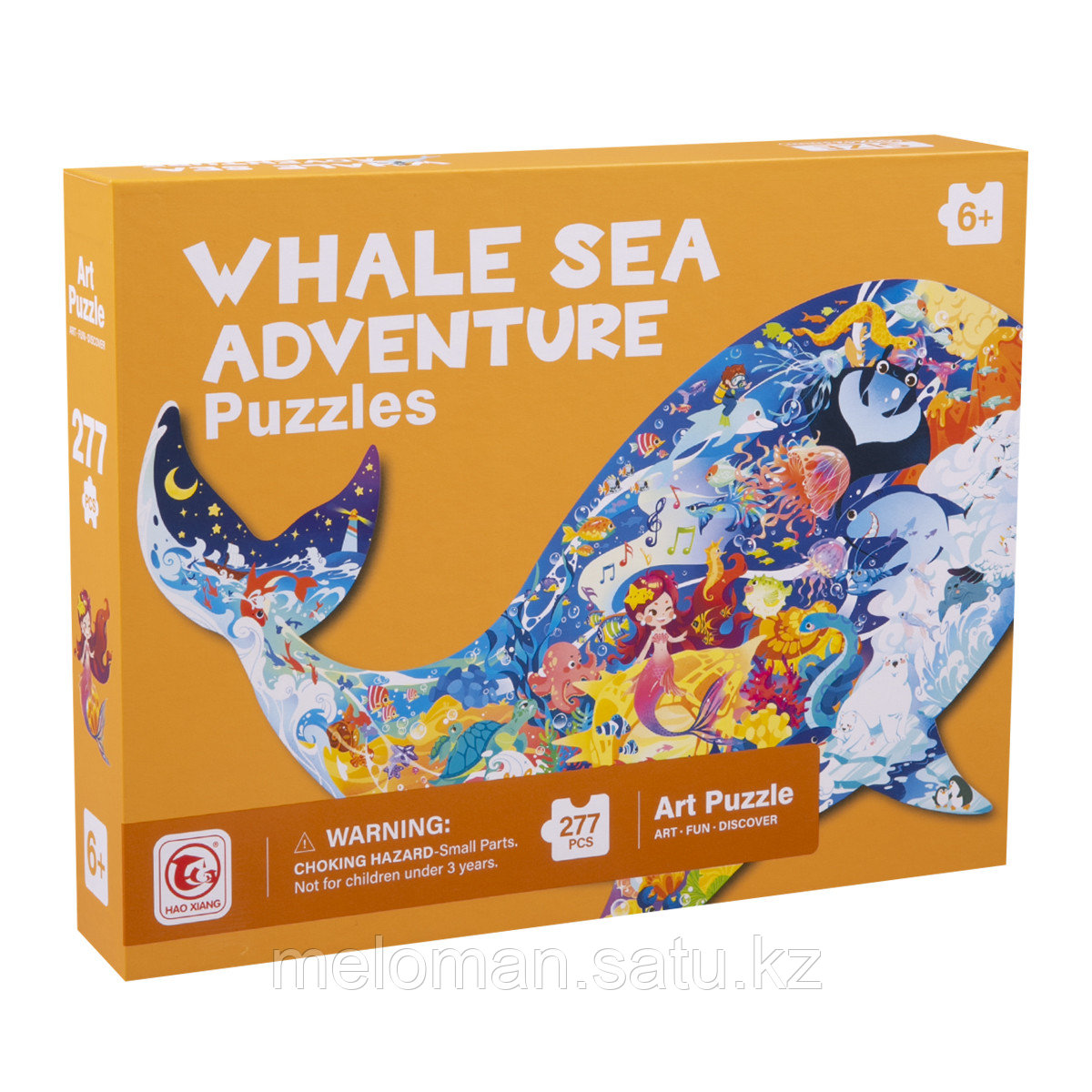 Puzzles: Пазлы Приключение в мире китов, 277 эл. - фото 1 - id-p113869268