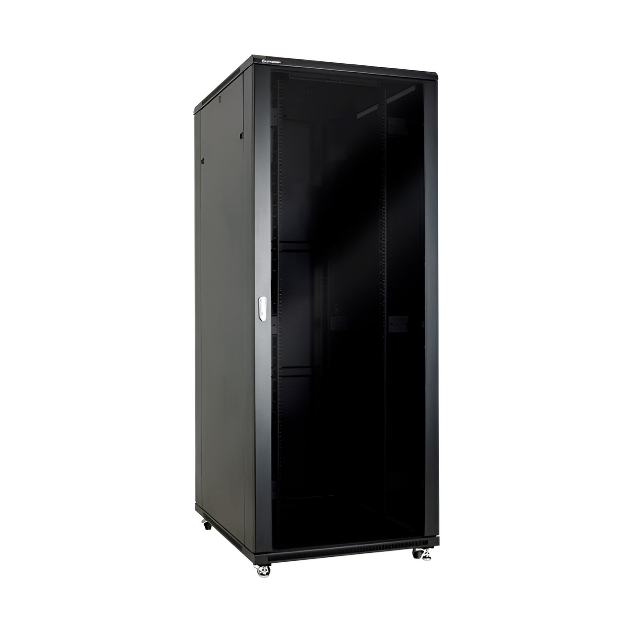 Linkbasic NCB 42U 800*800*2000, Шкаф серверный, цвет чёрный, передняя дверь стеклянная (тонированная) - фото 1 - id-p69657271