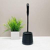 Ёршик для унитаза в сетку 43 см черный