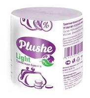 Туалетная бумага Plushe Light, 48 рул/упак., 1 слой