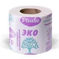 Туалетная бумага EcoPlushe, 30 рул/упак., 1 слой