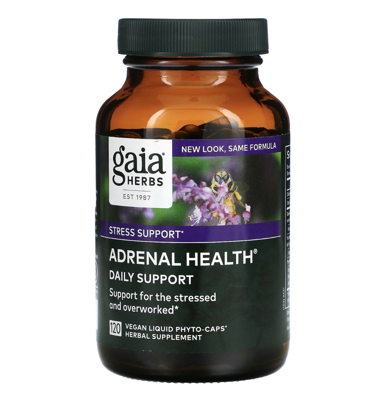 Gaia herbs adrenal health, 120 растительных капсул - фото 1 - id-p114181226