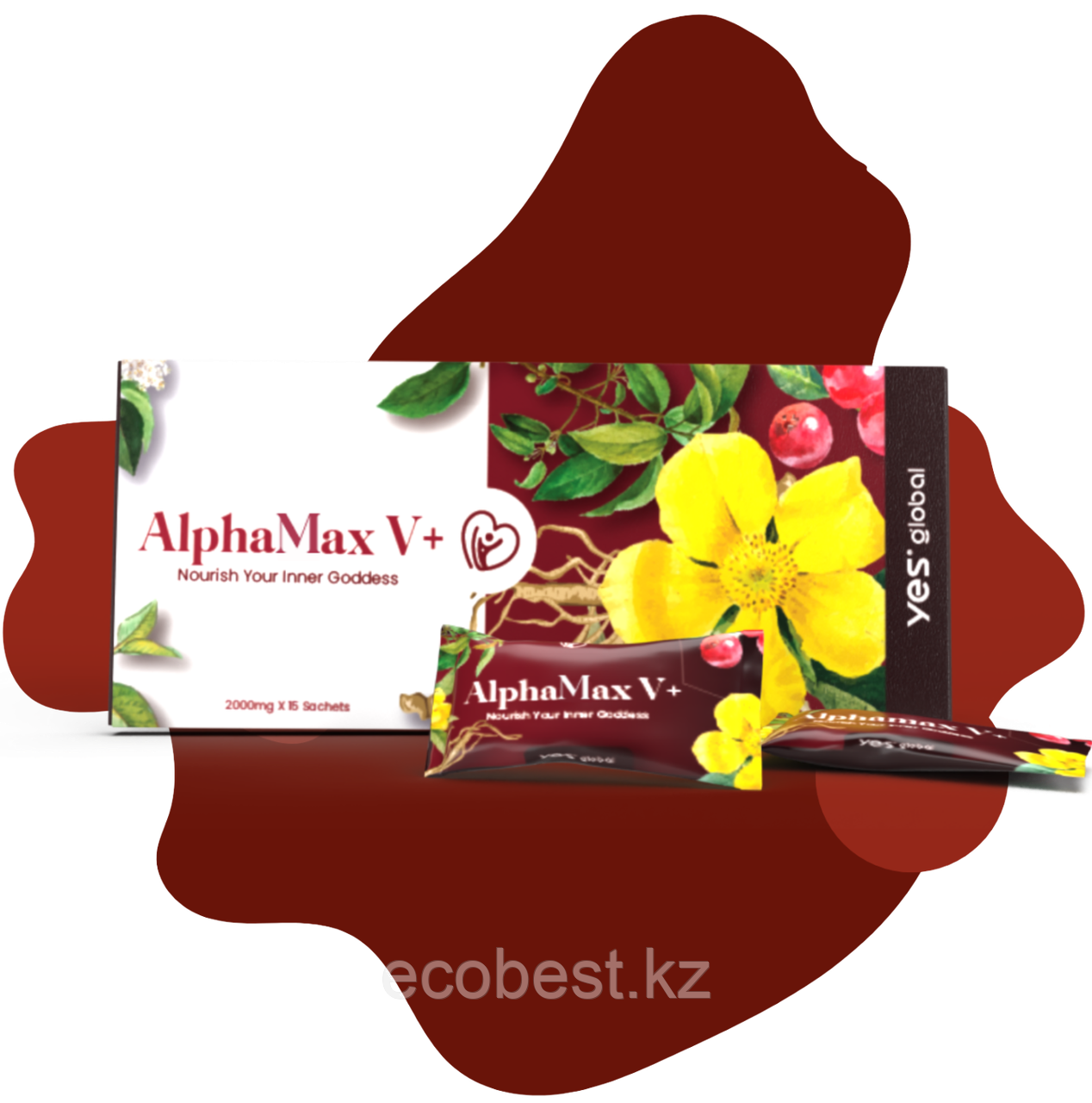 AlphaMax V+ Yes Global для женского здоровья, 15 саше, фото 1