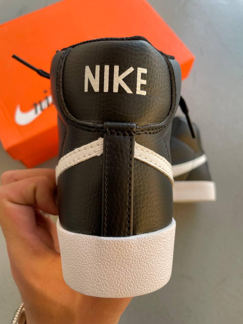 Кроссовки Nike Blazer Mid 77 black Зима Премиум Качество - фото 2 - id-p114182230