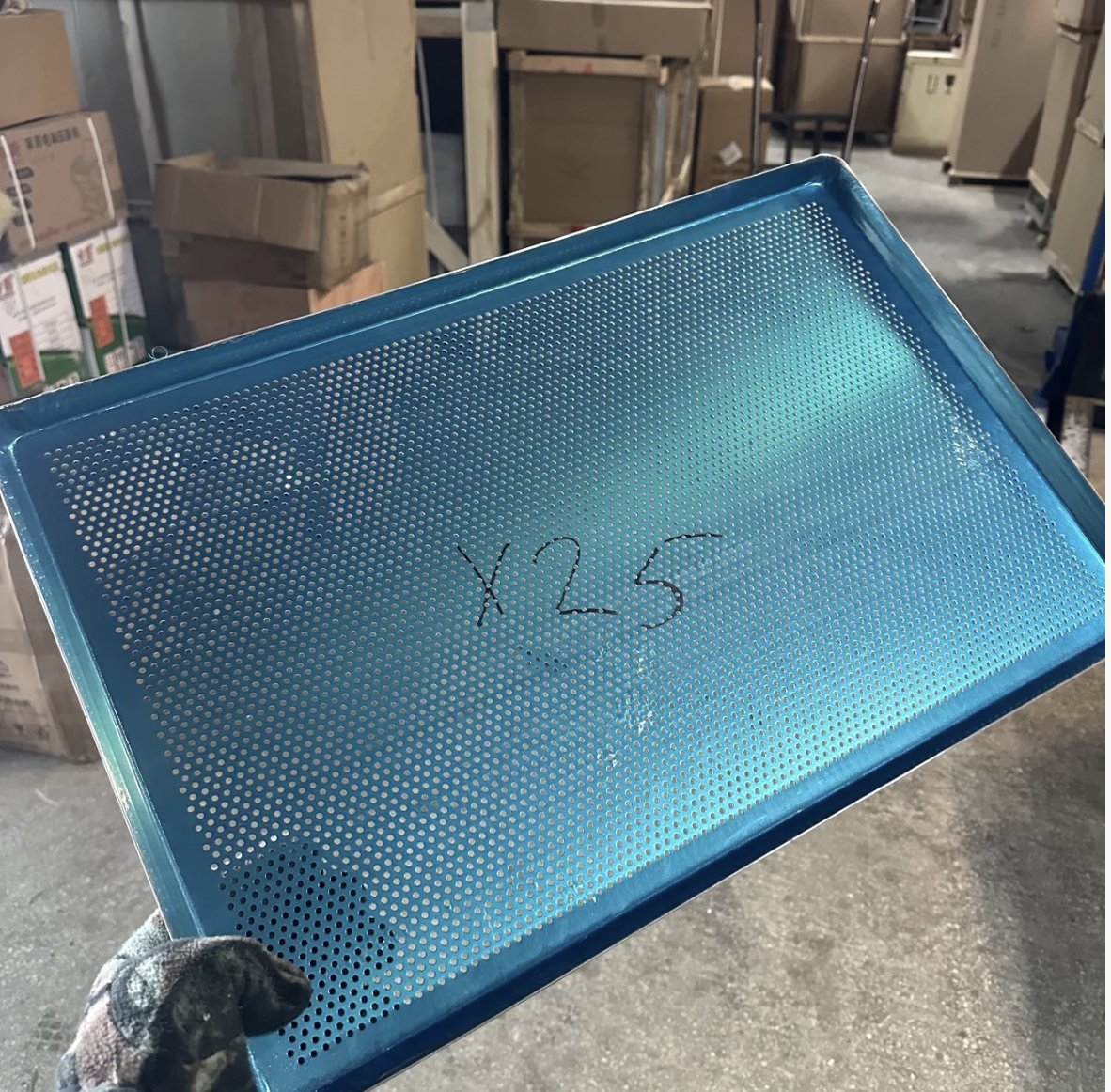 Х25. Противень перфорированный 60*40*2 см, толщина 1.5 мм. Х25, фото 1