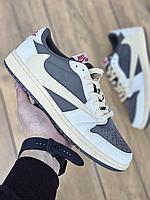 Кроссовки Nike Air Jordan 1 Low OG SP из коллаборации с Travis Scott и Fragment ЛЮКС Качество