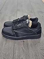Кроссовки Nike Air Jordan 1 Retro Low OG SP "Travis Scott - Black Phantom Люкс Качество
