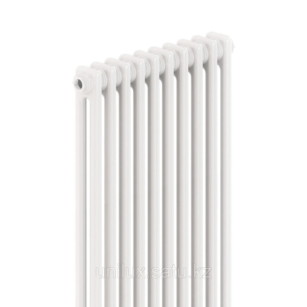 Радиатор 2x-трубчатый дизайнерский Unilux, 180см, 10 секций, 19.1 м², белый глянец - фото 4 - id-p114186612