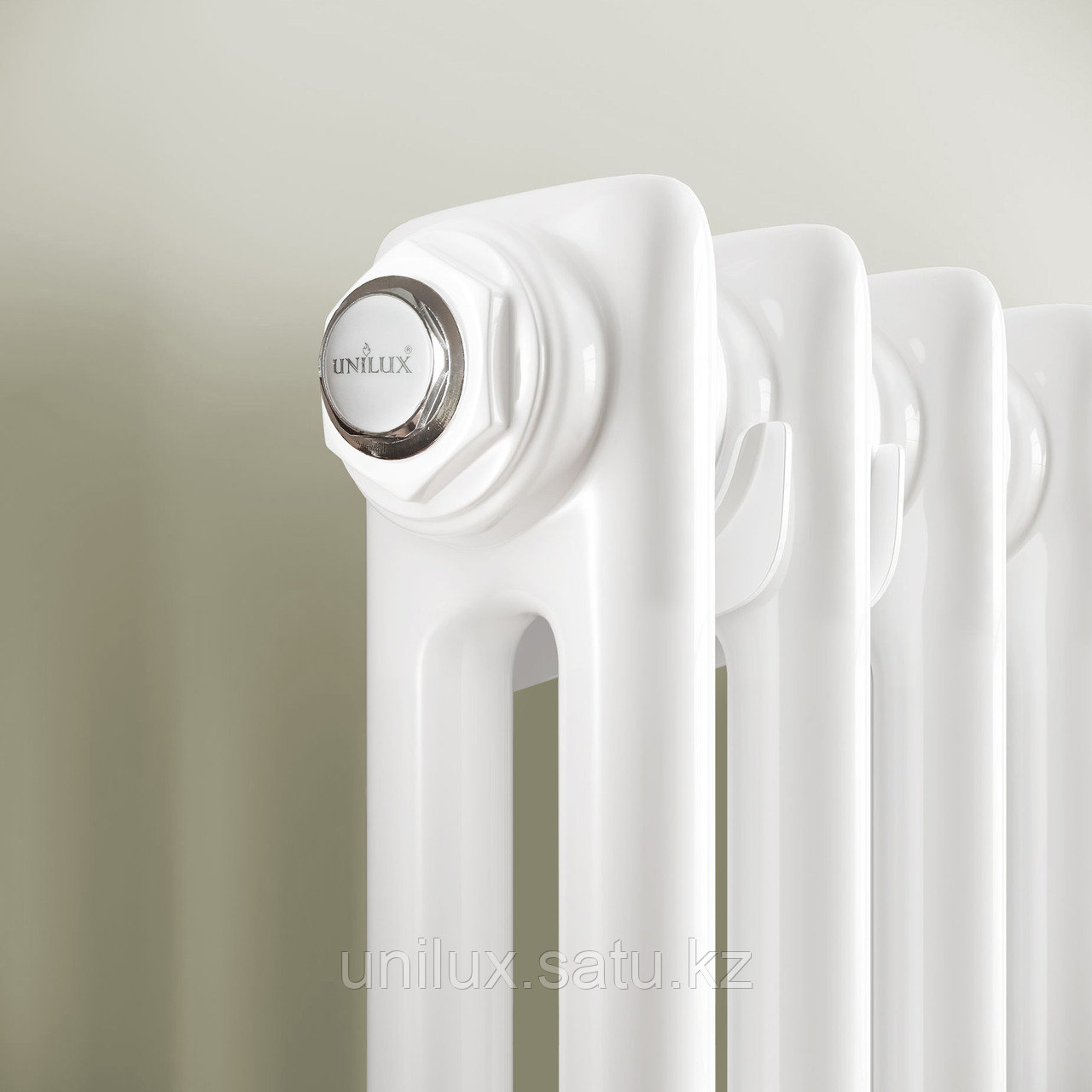 Радиатор 2x-трубчатый дизайнерский Unilux, 180см, 10 секций, 19.1 м², белый глянец - фото 2 - id-p114186612