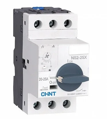 Выключатель автоматический для защиты электродвигателя Chint NS-2-25X, 1.6-2.5A - фото 1 - id-p114186876