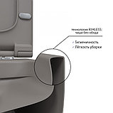 Подвесной унитаз BERGES EGO XL Rimless 54см (матовый серый), фото 4