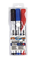 Набор маркеров для доски, круглый стержень 2-5 мм, 3 цвета, Centrum