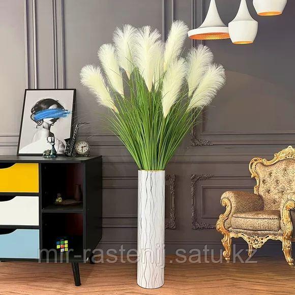 Картадерия (пампасная трава) цвет белый 100 см - фото 2 - id-p114193453