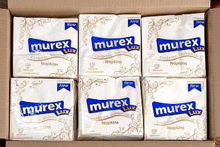Салфетки сервировочные Murex 33*33 белые, премиум качество,12 упаковок по 100шт