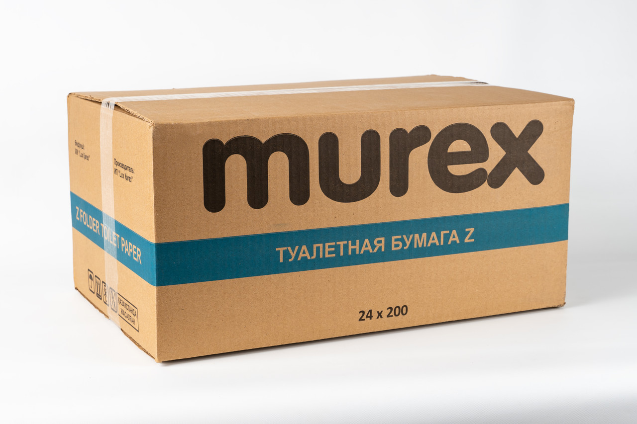 MUREX Z бүктелген дәретхана қағазы (парақ дәретхана қағазы), 200 парақ - фото 1 - id-p114202071