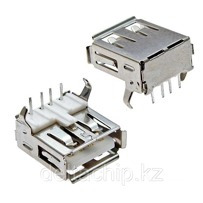 Разъем USB мама на плату под 90 градусов USBA-1J (SZC): купить с ...