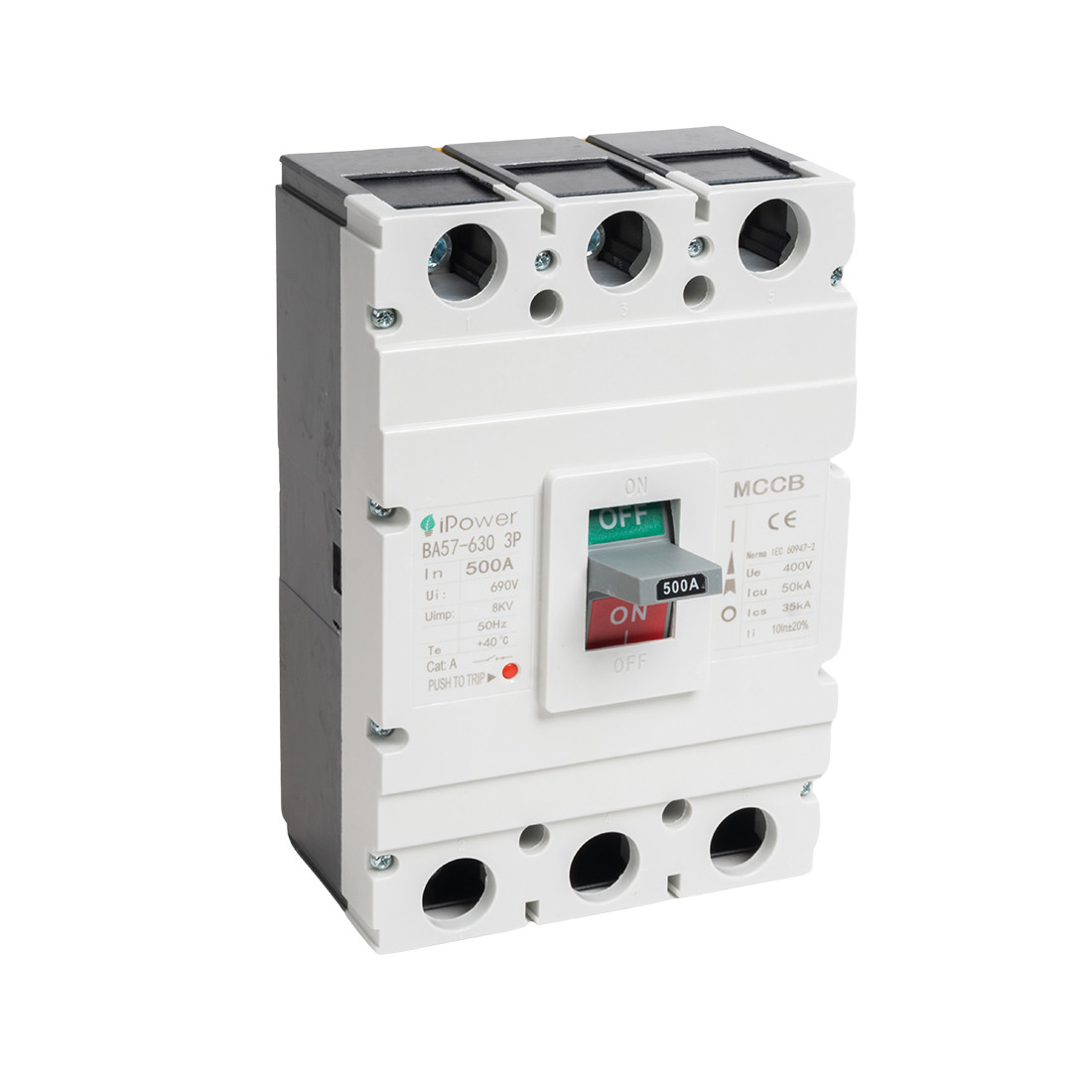 Автоматический выключатель iPower ВА57-630 3P 500A - фото 1 - id-p113656664