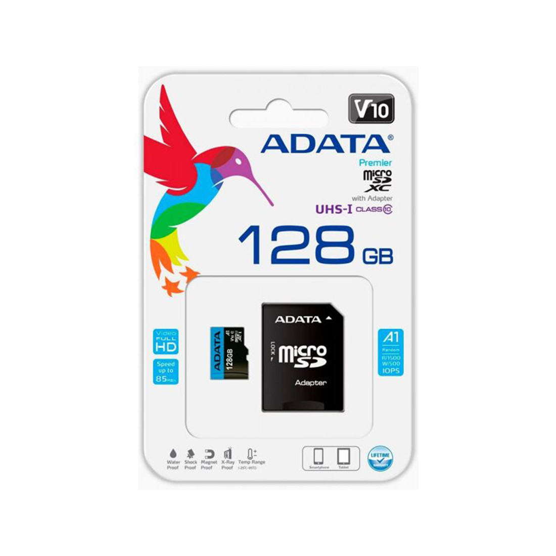 Карта памяти ADATA AUSDX128GUICL10A1-RA1 UHS-I CLASS10 A1 128GB - фото 3 - id-p114205295