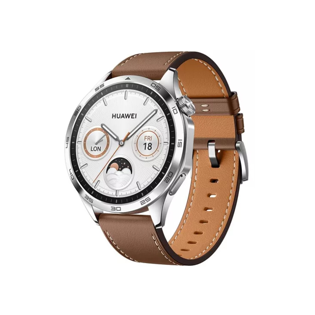 Смарт часы Huawei Watch GT 4 PNX-B19 46mm Brown Leather Strap - фото 1 - id-p114205501