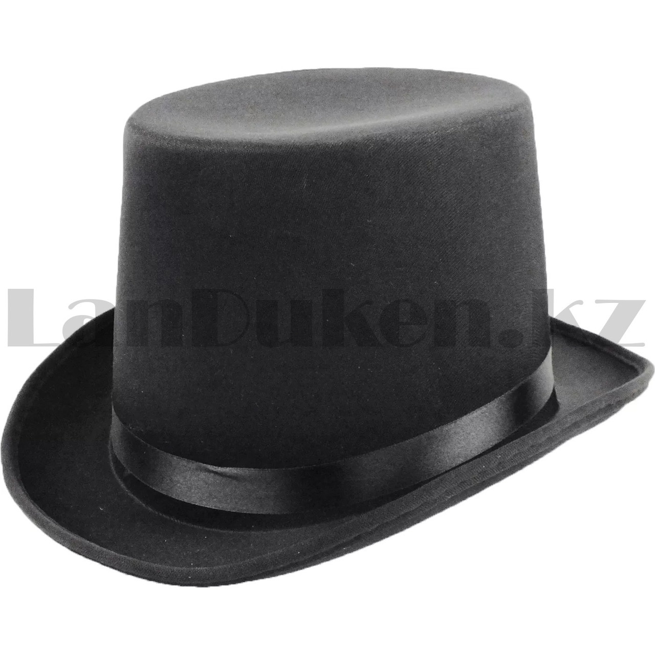 Фетровая шляпа цилиндр на вечеринку 15 см черная - фото 4 - id-p114206764