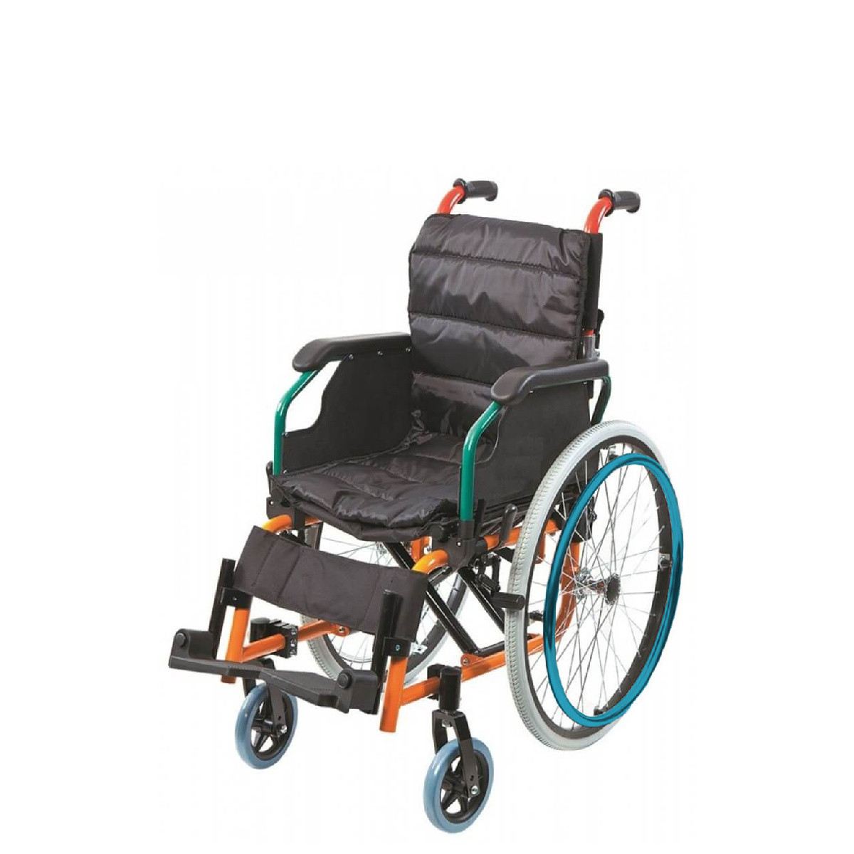 Кресло-коляска инвалидное DS100-2 (механическая, складная) - фото 1 - id-p114209982
