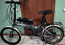 Электровелосипед складной, MXUS  36v 350w (max 500w), аккум. Li-ion 36v 20 A/H. Колеса 20".