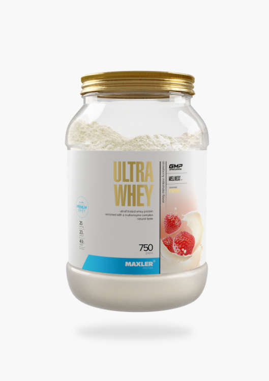 Ultra Whey Клубничный Молочный Коктейль Банка 750г - фото 1 - id-p114211657