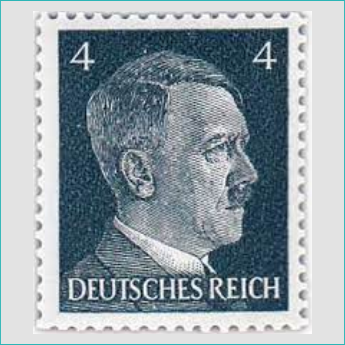 Марка Адольф Гитлер 4 рейхспфеннига Германия Третий Рейх (1939-1945)
