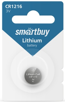 Батарейка литиевая Smartbuy CR1216, Блистер 1шт. (12/720)