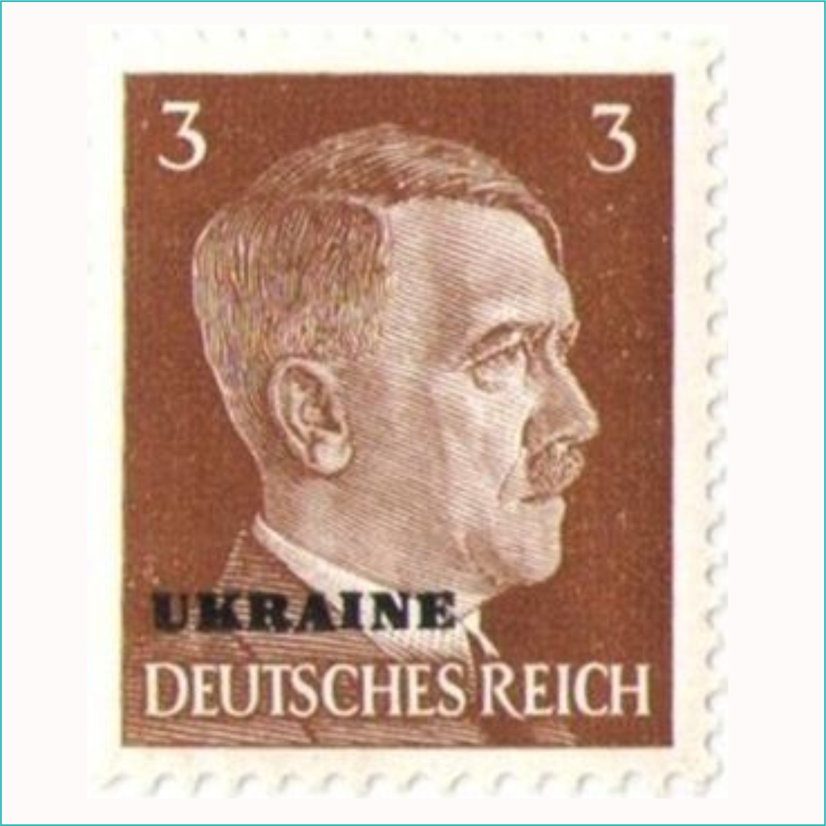 Марка Адольф Гитлер 3 рейхспфеннига Германия Третий Рейх (1939-1945)