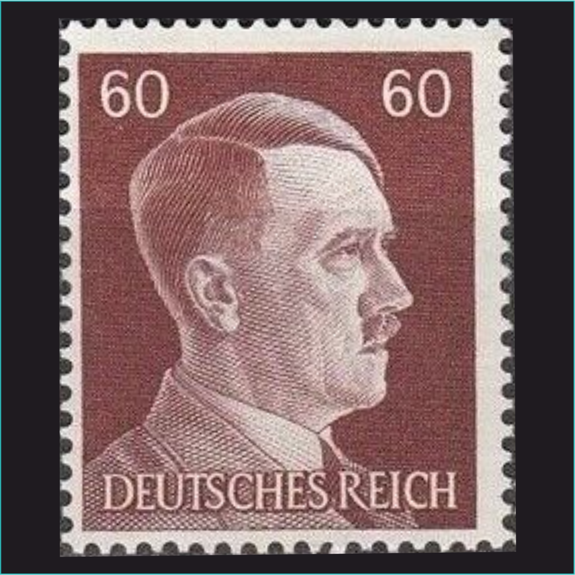 Марка Адольф Гитлер 60 рейхспфеннигов Германия Третий Рейх (1939-1945) - фото 1 - id-p114211958