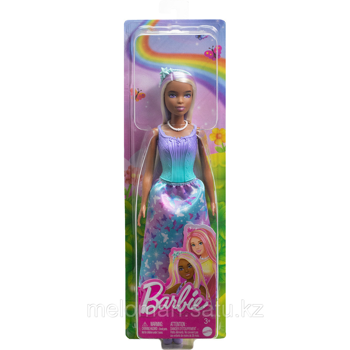 Barbie: Barbie: Dreamtopia. Принцесса в фиолетово-бирюзовом платье с бабочками - фото 6 - id-p114212983