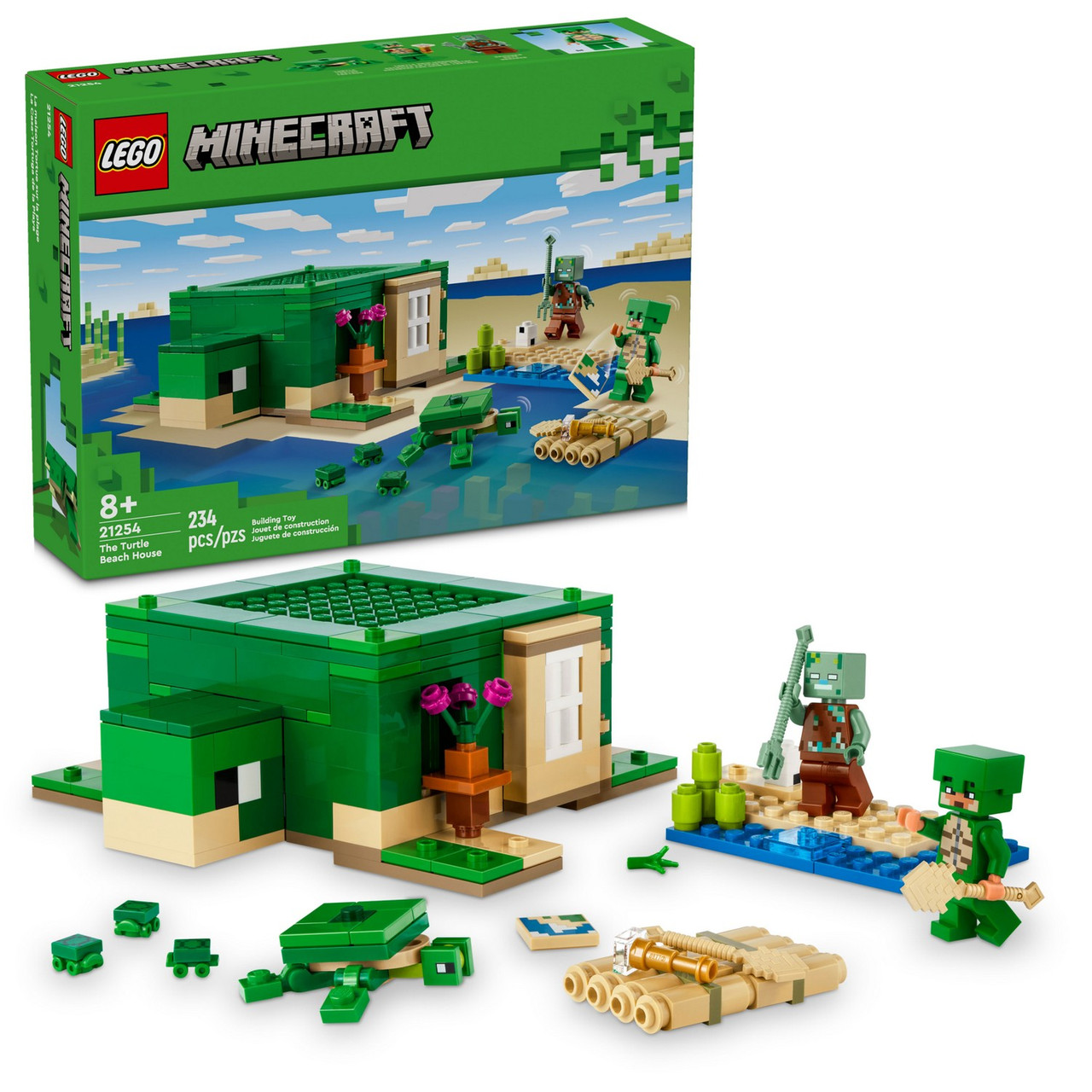 Lego 21254 Minecraft Пляжный дом черепахи - фото 1 - id-p114044515
