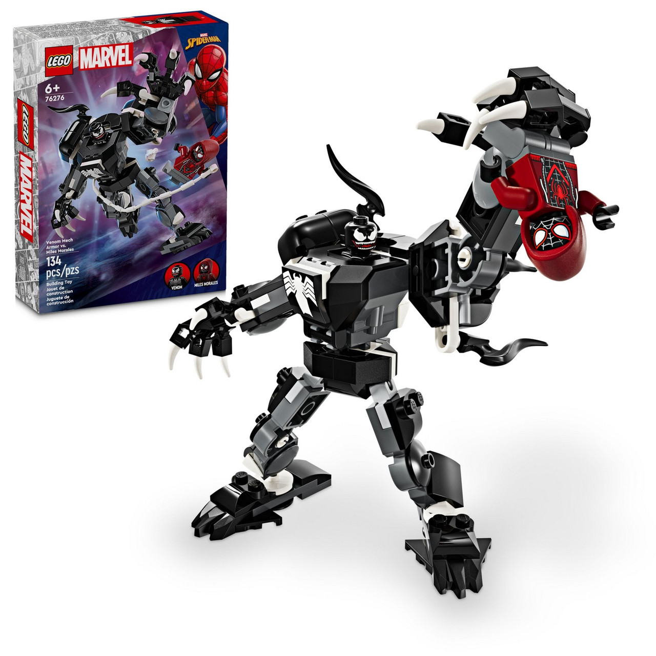Lego 76276 Супер Герои Механическая броня Венома против Майлза Моралеса