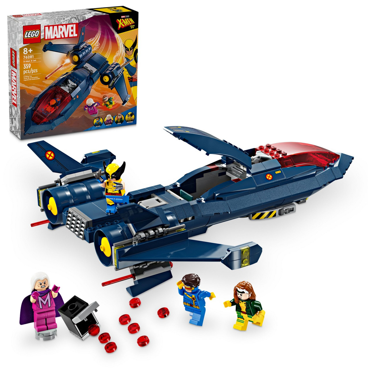 Lego 76281 Супер Герои Люди Икс X-Jet - фото 1 - id-p114078696