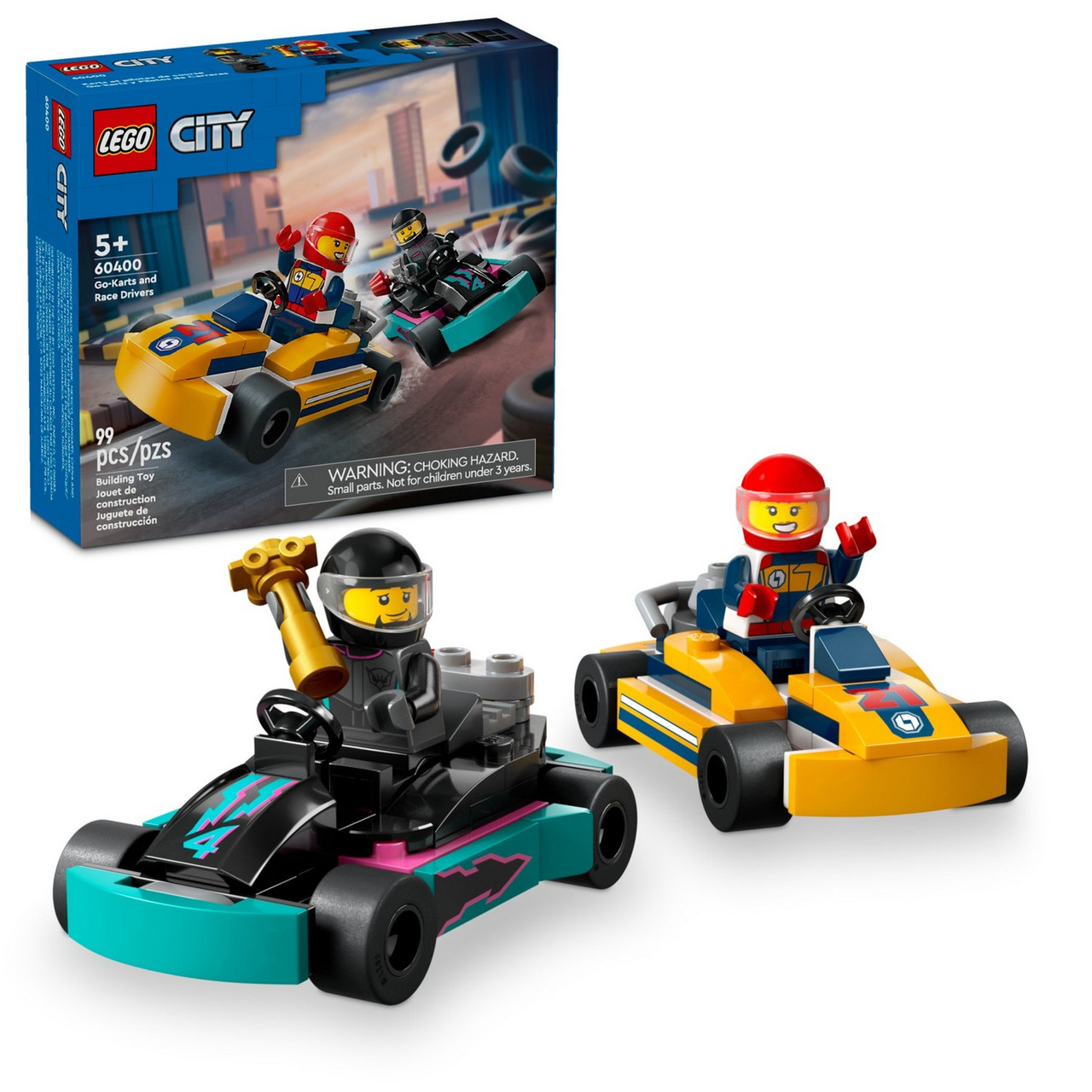 Lego 60400 Город Гонщики на картингах