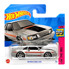 Hot Wheels Модель Ford Mustang SVO '84, серебристый