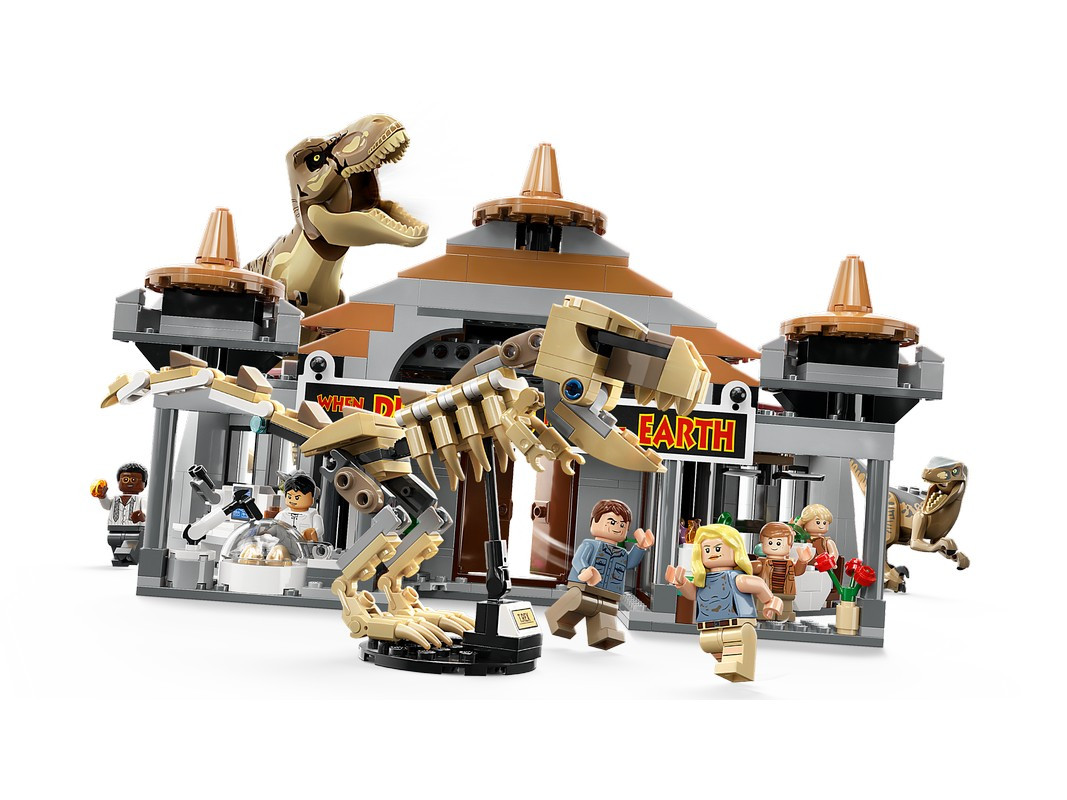 76961 Lego Jurassic Park Центр посетителей. Атака тираннозавра и раптора, Лего Парк Юрского периода - фото 4 - id-p111032385