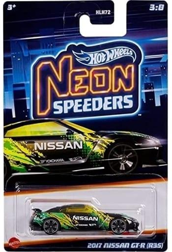 Hot Wheels Металлическая модель Nissan GT-R (R35) '17 HLH75, Хот Вилс Neon Speeders