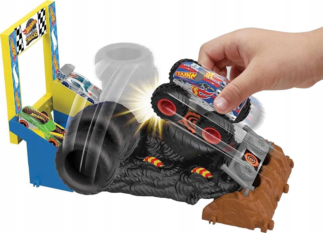 Hot Wheels Monster Trucks Набор Мир Арены Шинный пресс, Хот Вилс HNB89 - фото 3 - id-p112615466