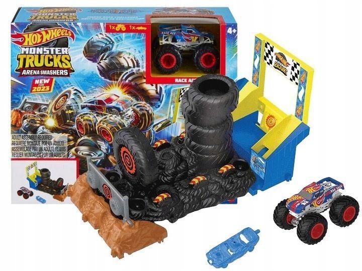 Hot Wheels Monster Trucks Набор Мир Арены Шинный пресс, Хот Вилс HNB89 - фото 5 - id-p112615466